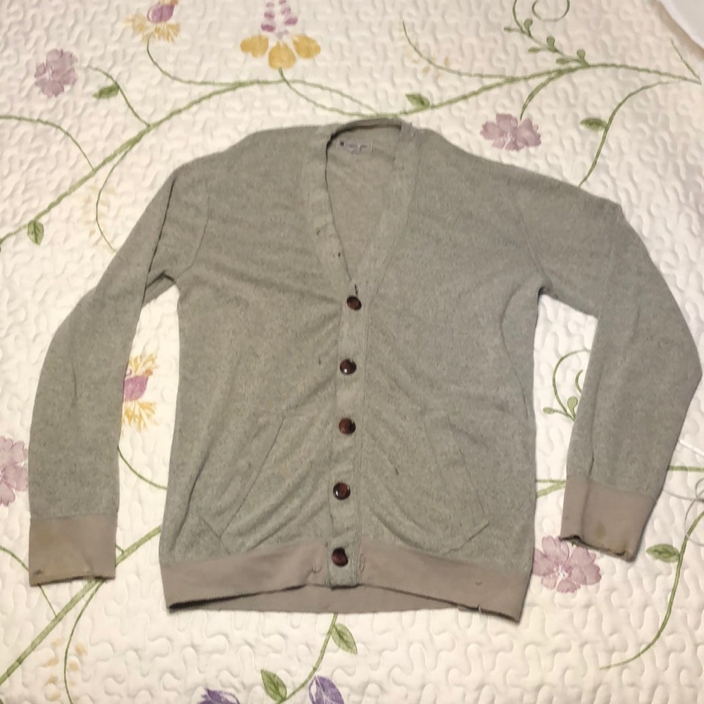 Men’s Charles And A Half Trashed Retro Cardigan